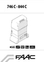 FAAC 746 C - 844 C (E781S LC) Manuals