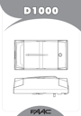 FAAC D600 - D700 - D1000 Manuals