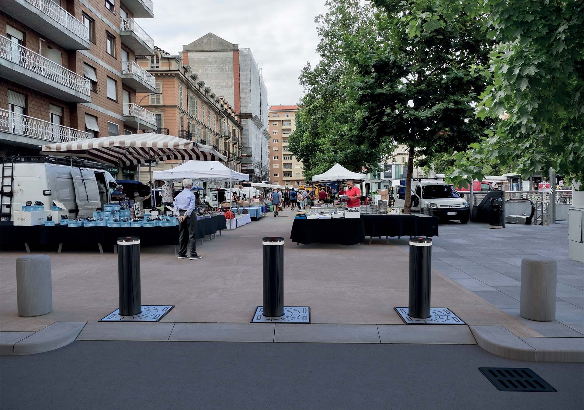 Installation von Abschreckungsmitteln der FAAC JS-Serie