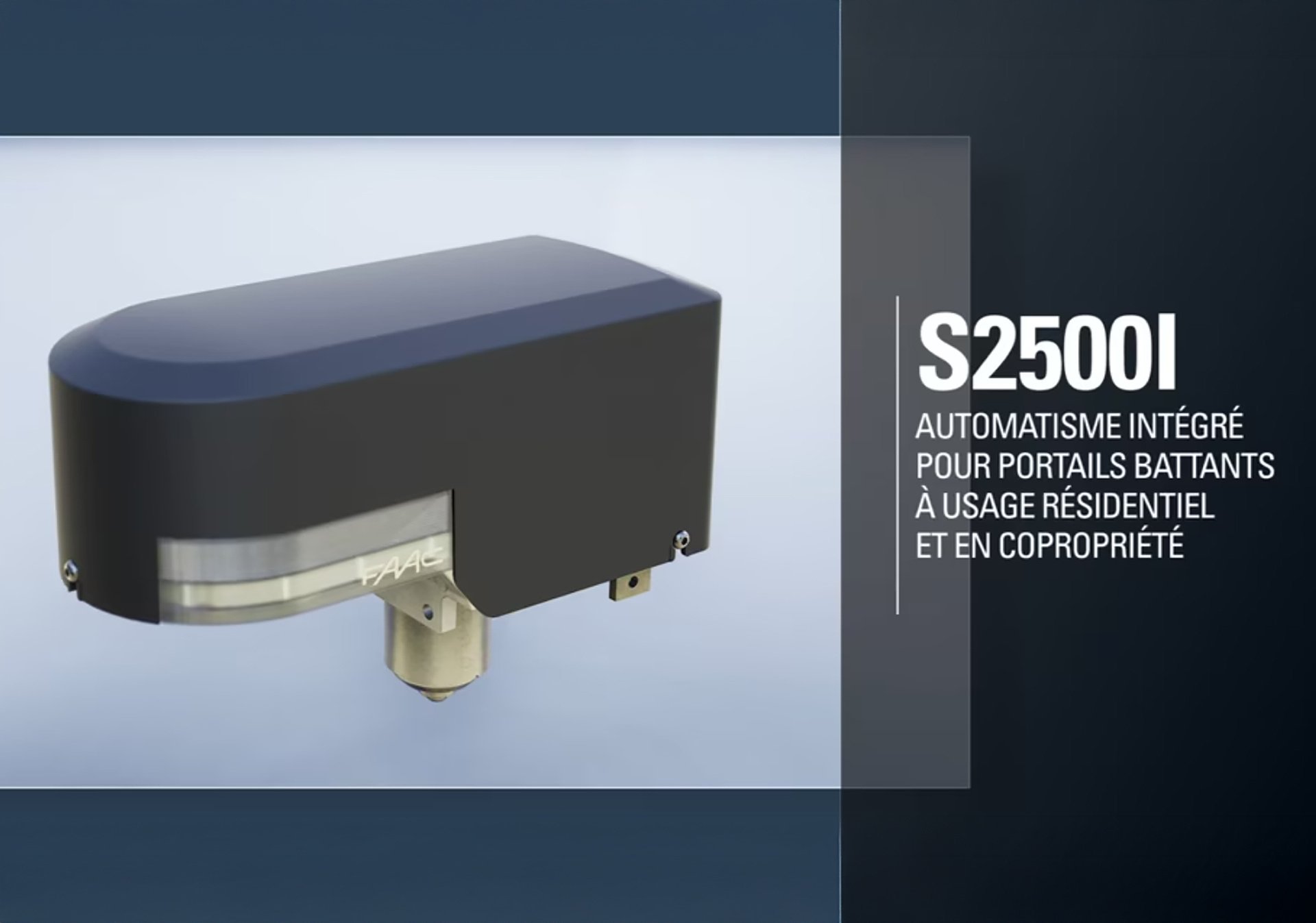 FAAC S2500I Elektromechanischer Dämpfer für Battente-Stornierungen